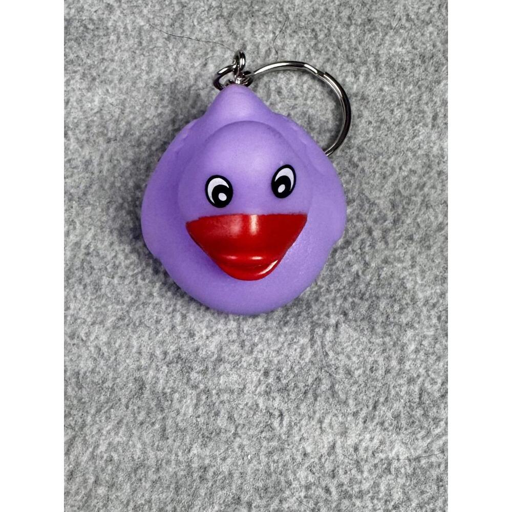 purple‎ duck keychain cryptid rubber duck weirdcore charm upcycled toy